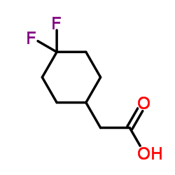 (4,4-Difluorocyclohexyl)acetic acid structure