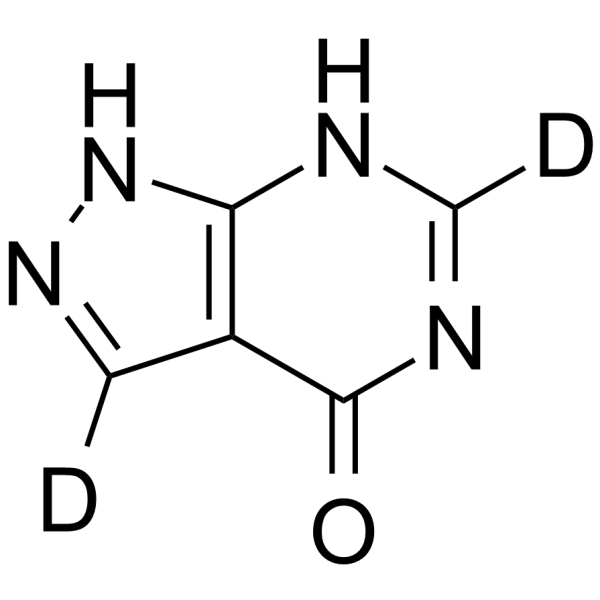 Allopurinol-d2 Structure