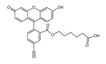 5-ethynylfluorescein (5-carboxy)pentyl ester Structure