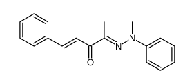 4-(2-methyl-2-phenylhydrazono)-1-phenylpent-1-en-3-one Structure