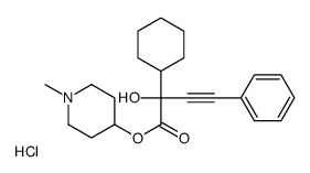 (1-methylpiperidin-4-yl) 2-cyclohexyl-2-hydroxy-4-phenylbut-3-ynoate,hydrochloride结构式