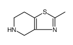 Thiazolo[4,5-c]pyridine, 4,5,6,7-tetrahydro-2-methyl Structure