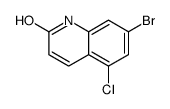 7-bromo-5-chloroquinolin-ol Structure