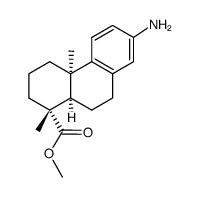 13-amino-10α-podocarpa-8,11,13-trien-15-oic acid methyl ester Structure