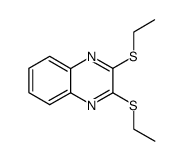 2,3-bis-ethylmercapto-quinoxaline结构式