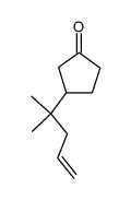 3-(1,1-dimethyl-3-butenyl)cyclopentanone Structure