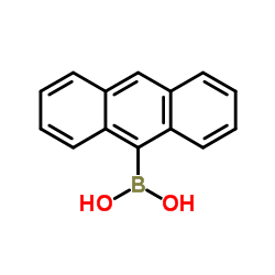 9-Anthrylboronic acid structure