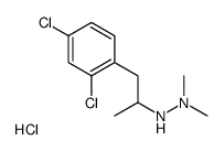 2-[1-(2,4-dichlorophenyl)propan-2-yl]-1,1-dimethylhydrazine,hydrochloride Structure