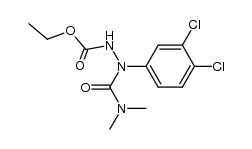 ethyl 2-(3,4-dichlorophenyl)-2-(dimethylcarbamoyl)hydrazinecarboxylate Structure