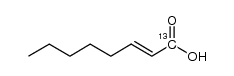 (E)-[1-13C]-oct-2-enoic acid Structure