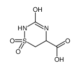 1,1,3-trioxo-1,2,4-thiadiazinane-5-carboxylic acid结构式