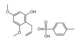 3,5-dimethoxy-2-prop-2-enylphenol,4-methylbenzenesulfonic acid Structure