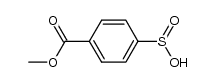 p-methoxycarbonylbenzenesulfinic acid Structure