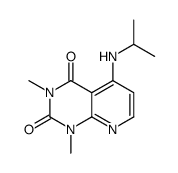 1,3-dimethyl-5-(propan-2-ylamino)pyrido[2,3-d]pyrimidine-2,4-dione结构式