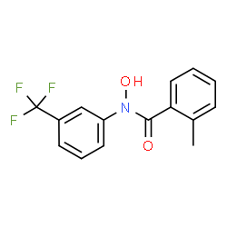 N-Hydroxy-2-methyl-N-[3-(trifluoromethyl)phenyl]benzamide结构式