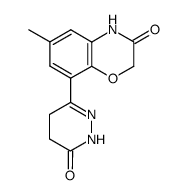 6-Methyl-8-(6-oxo-1,4,5,6-tetrahydro-pyridazin-3-yl)-4H-benzo[1,4]oxazin-3-one Structure