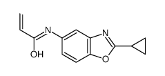 N-(2-cyclopropyl-1,3-benzoxazol-5-yl)prop-2-enamide Structure