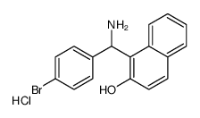 1-[AMINO-(4-BROMO-PHENYL)-METHYL]-NAPHTHALEN-2-OL HYDROCHLORIDE structure