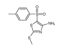 4-氨基-2-甲基硫代-5-甲苯噻唑结构式