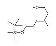 6-[tert-butyl(dimethyl)silyl]oxy-3-methylhex-3-en-1-ol结构式