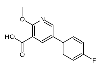 5-(4-fluorophenyl)-2-methoxypyridine-3-carboxylic acid Structure