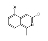 5-bromo-3-chloro-1-methylisoquinoline Structure