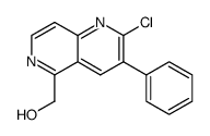 (2-chloro-3-phenyl-1,6-naphthyridin-5-yl)methanol结构式