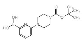 (6-(4-(TERT-BUTOXYCARBONYL)PIPERAZIN-1-YL)PYRIDIN-2-YL)BORONIC ACID structure