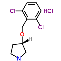 (3S)-3-[(2,6-Dichlorobenzyl)oxy]pyrrolidine hydrochloride (1:1)结构式