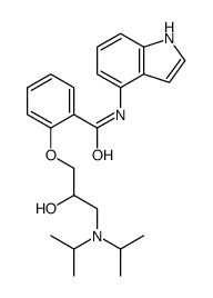 2-[3-[di(propan-2-yl)amino]-2-hydroxypropoxy]-N-(1H-indol-4-yl)benzamide Structure