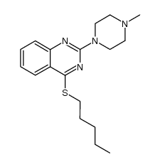 2-(4-methylpiperazin-1-yl)-4-(pentylthio)quinazoline Structure