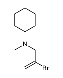 N-(2-Bromo-2-propen-1-yl)-N-methylcyclohexanamine structure