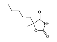 2,4-Oxazolidinedione,5-methyl-5-pentyl-(9CI) structure