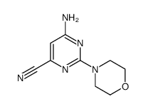 6-amino-2-morpholinopyrimidine-4-carbonitrile Structure