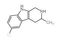 6-Chloro-3-methyl-1,2,3,4-tetrahydro-.beta.-carboline Structure