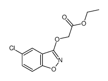 ethyl 2-[(5-chloro-1,2-benzoxazol-3-yl)oxy]acetate结构式