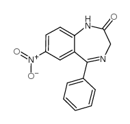 硝西泮结构式