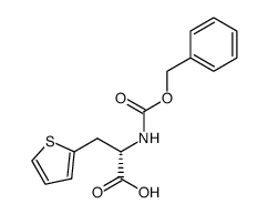 (2S)-3-(thien-2-yl)-2-(benzyloxycarbonylamino)propionic acid Structure