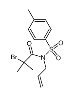 N-allyl-N-(2-bromo-2-methylpropionyl)-4-methylbenzenesulfonamide Structure