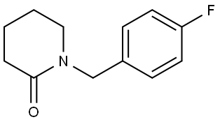 2-Piperidinone, 1-[(4-fluorophenyl)methyl]- Structure