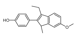 (R)-4-(3-Ethyl-6-methoxy-1-methyl-1H-inden-2-yl)-phenol structure