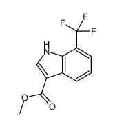 1H-INDOLE-3-CARBOXYLIC ACID,7-(TRIFLUOROMETHYL)-,METHYL ESTER Structure