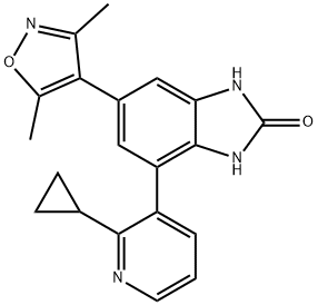 4-(2-Cyclopropylpyridin-3-yl)-6-(3,5-dimethylisoxazol-4-yl)-1H-benzo[d]imidazol-2(3H)-one picture