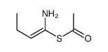 S-(1-aminobut-1-enyl) ethanethioate结构式