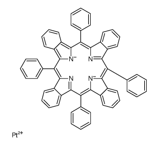 Platinum (II) tetraphenyltetrabenzoporphyrin structure