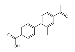 4-(4-acetyl-2-methylphenyl)benzoic acid Structure