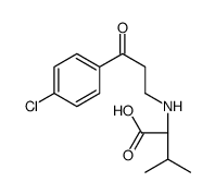 (2S)-2-[[3-(4-chlorophenyl)-3-oxopropyl]amino]-3-methylbutanoic acid Structure