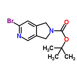 2-Methyl-2-propanyl 6-bromo-1,3-dihydro-2H-pyrrolo[3,4-c]pyridine-2-carboxylate Structure