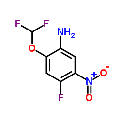 2-(二氟甲氧基)-4-氟-5-硝基苯胺图片