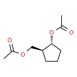 Cyclopentanemethanol, 2-(acetyloxy)-, acetate, (1R,2S)-rel- (9CI)结构式